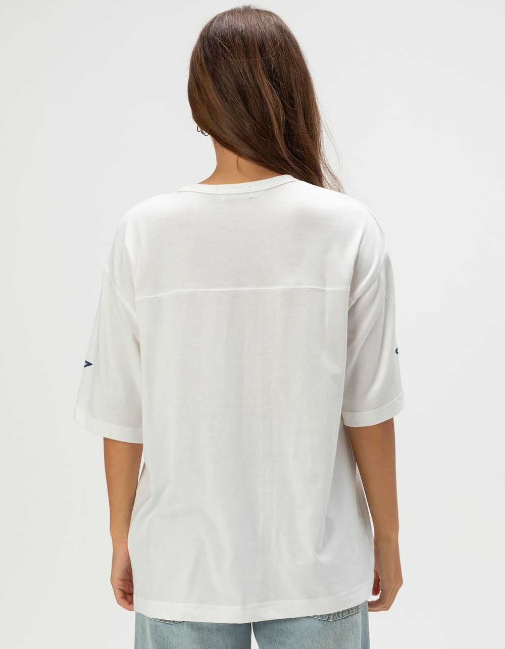 JUNK FOOD Dallas Cowboys Halfback Womens Jersey Tee - WHITE