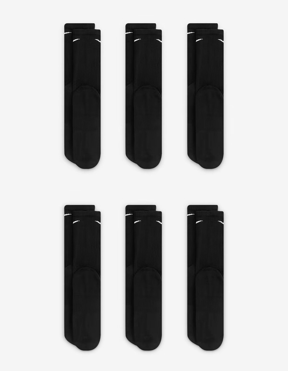 mens black nike socks 6 pack