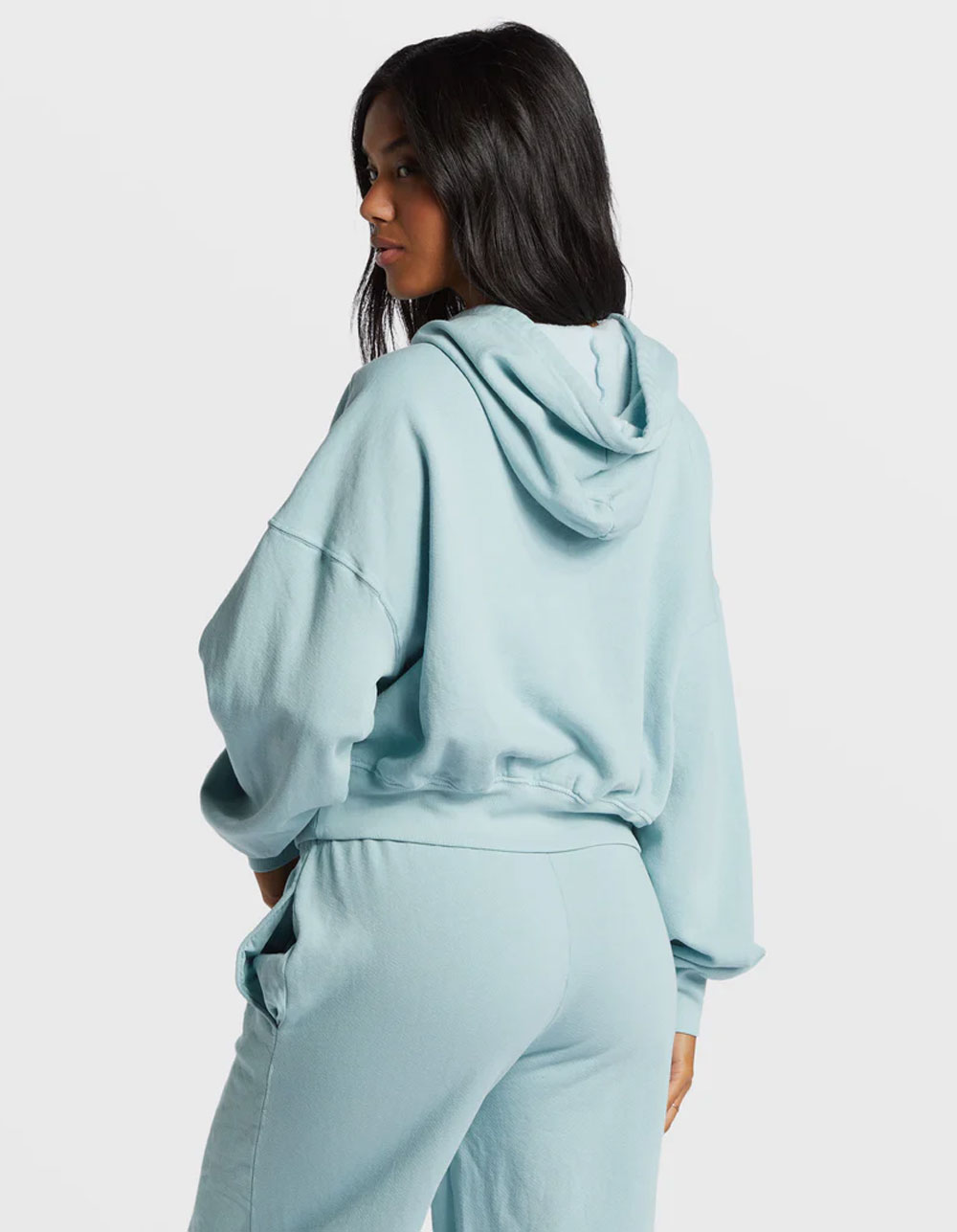 BILLABONG Easy To Love Womens Crop Hoodie - BLUE