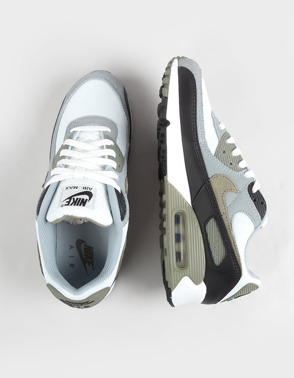 NIKE Air Max 90 Mens Shoes - WHITE/OLIVE