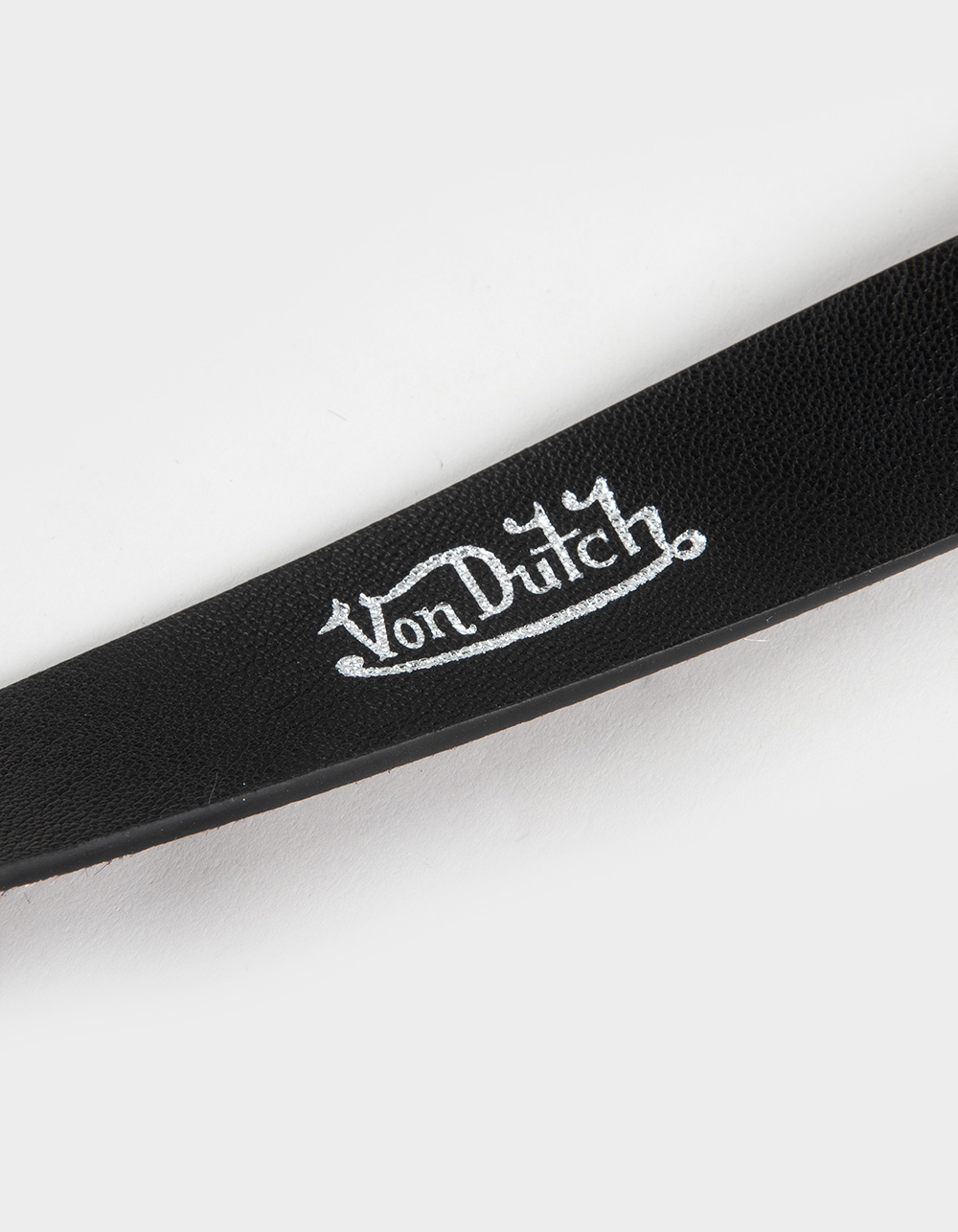 VON DUTCH Rhinestone Womens 35mm Belt - LEOPARD