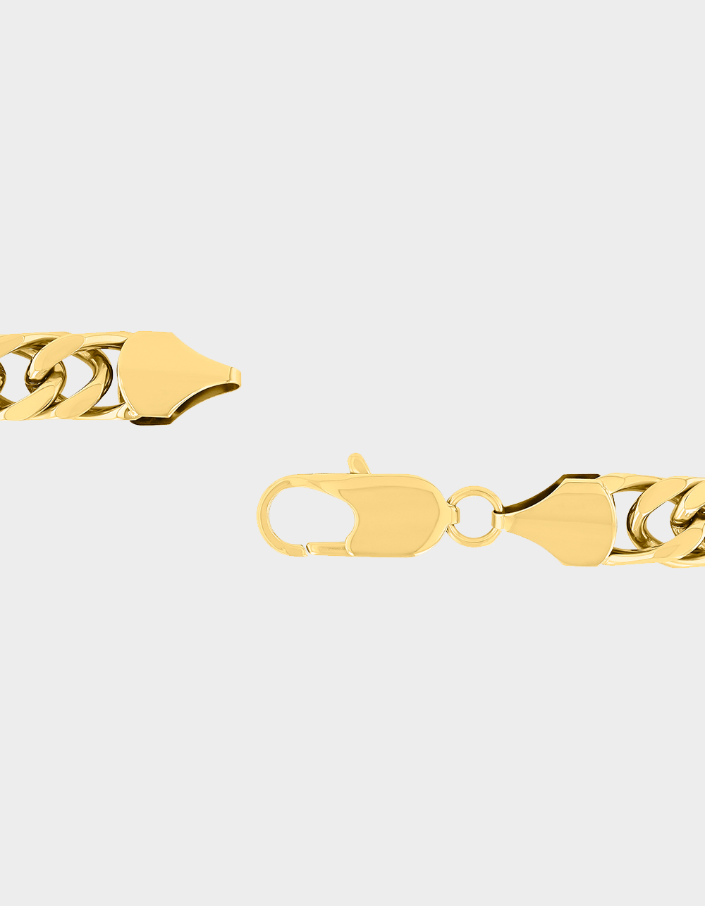 STEEL NATION Stainless Steel With Yellow IP Curb Link Bracelet - GOLD
