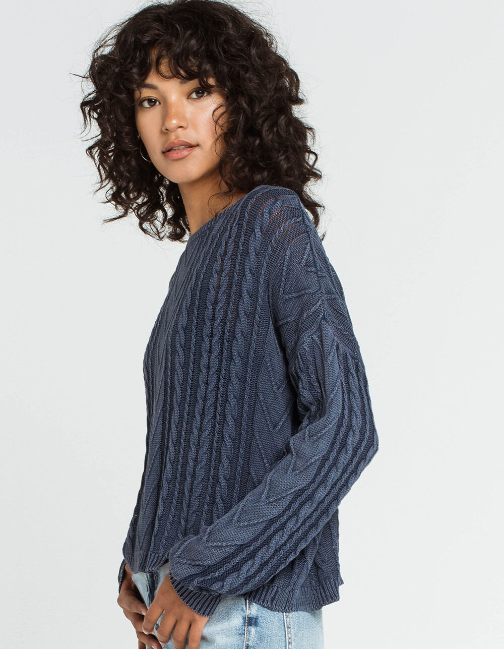 OTHERS FOLLOW Jal Womens Sweater - BLUE | Tillys