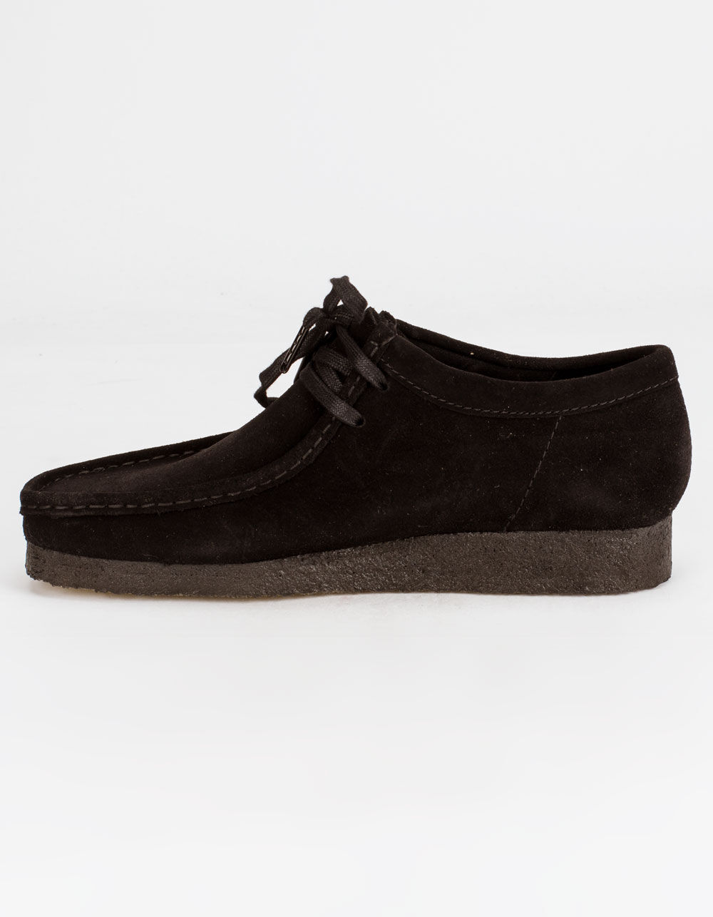 CLARKS Wallabee Black Suede Shoes - BLACK/BLACK | Tillys