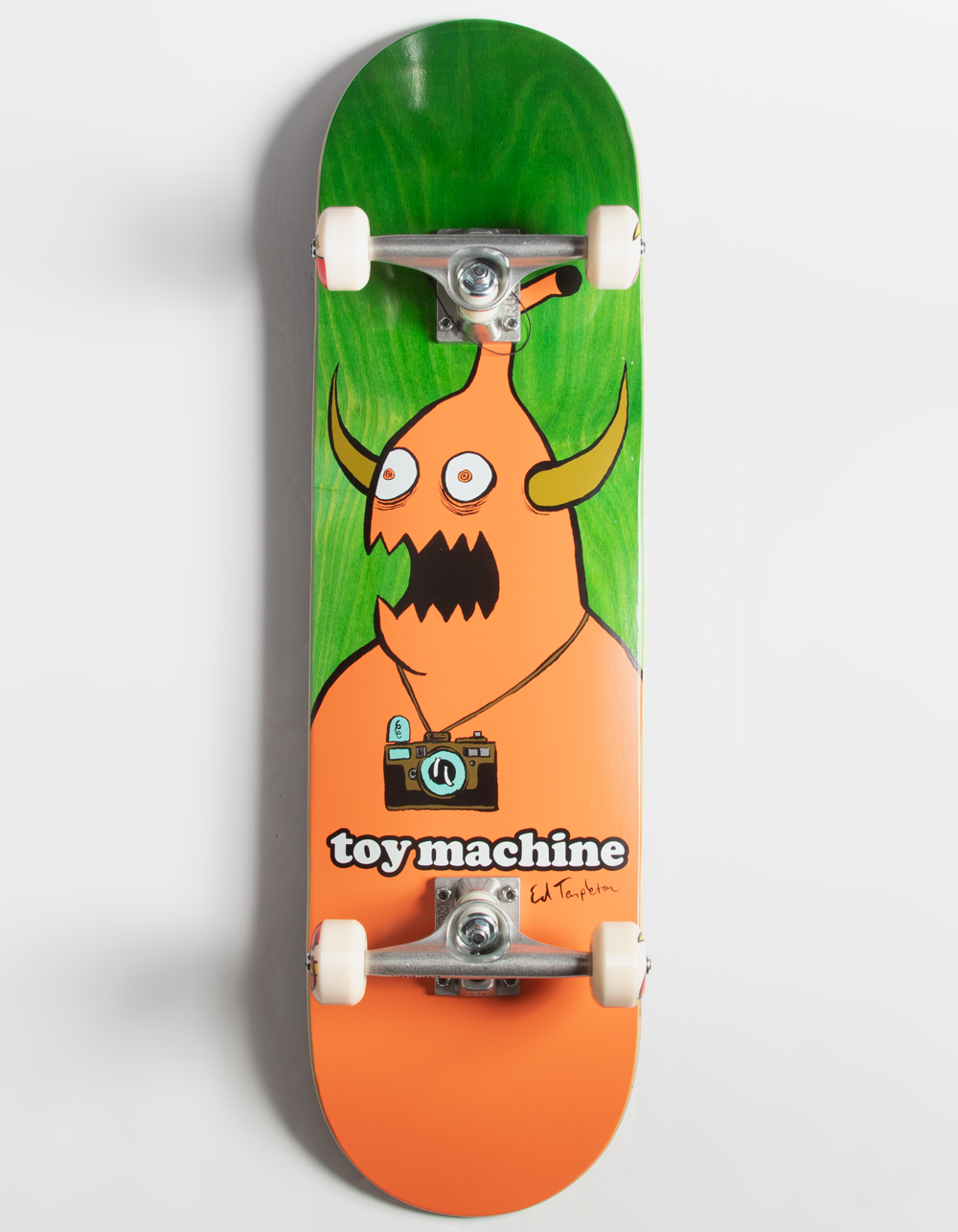 TOY MACHINE Templeton Camera Monster 8.5" Complete Skateboard GREEN