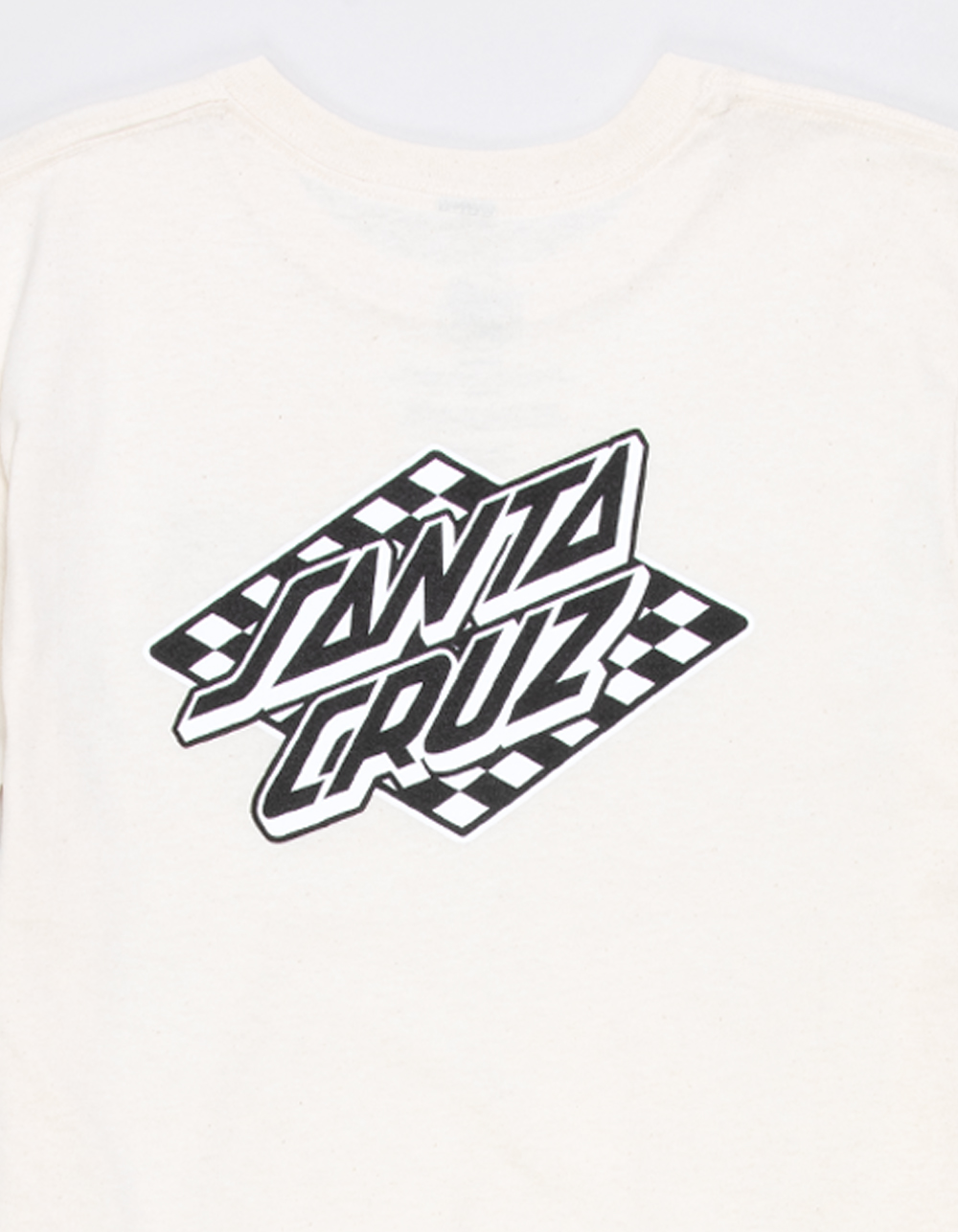 SANTA CRUZ Check Diamond Boys Tee - SAND
