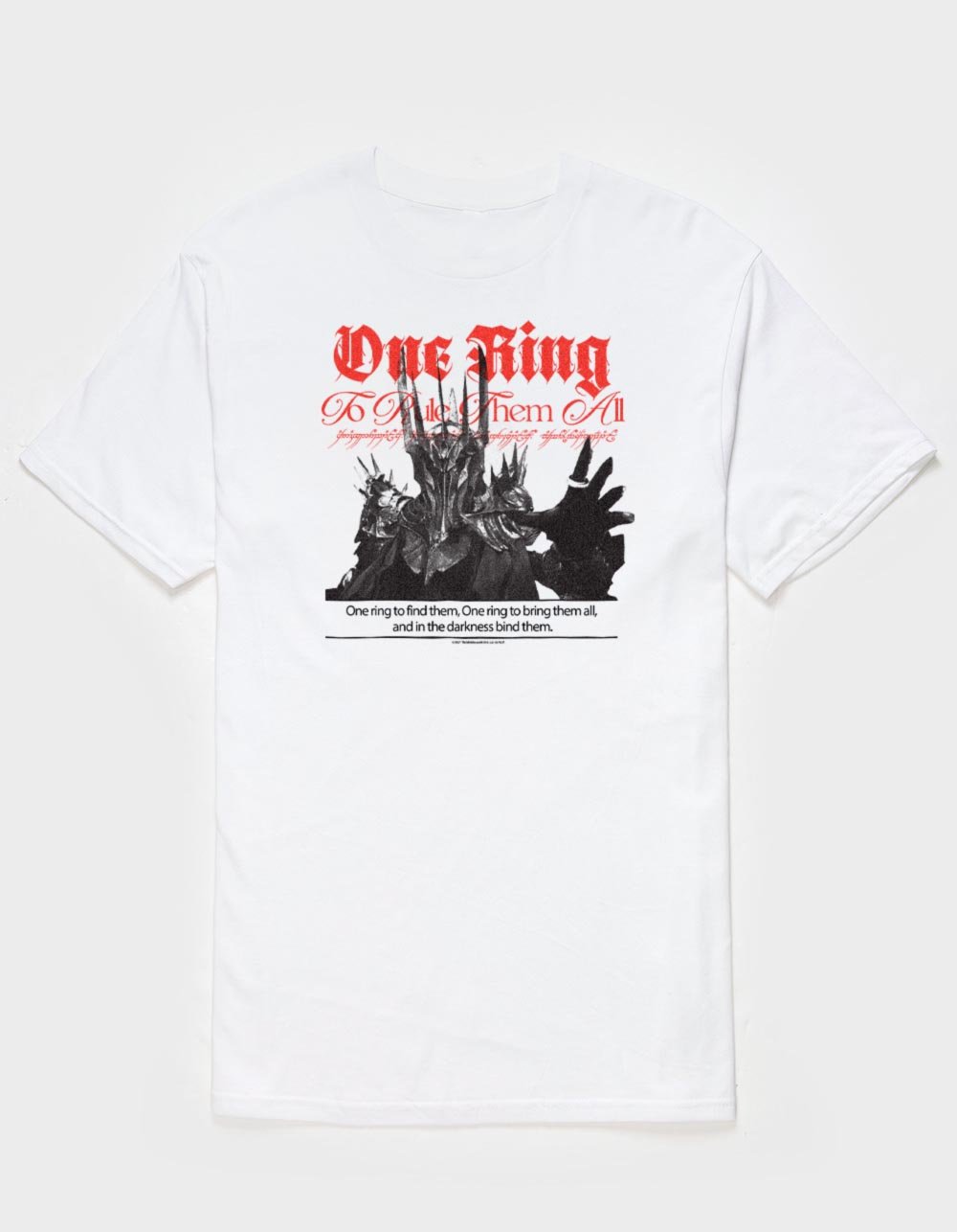 LORD OF THE RINGS One Ring To Rule Unisex Tee - WHITE