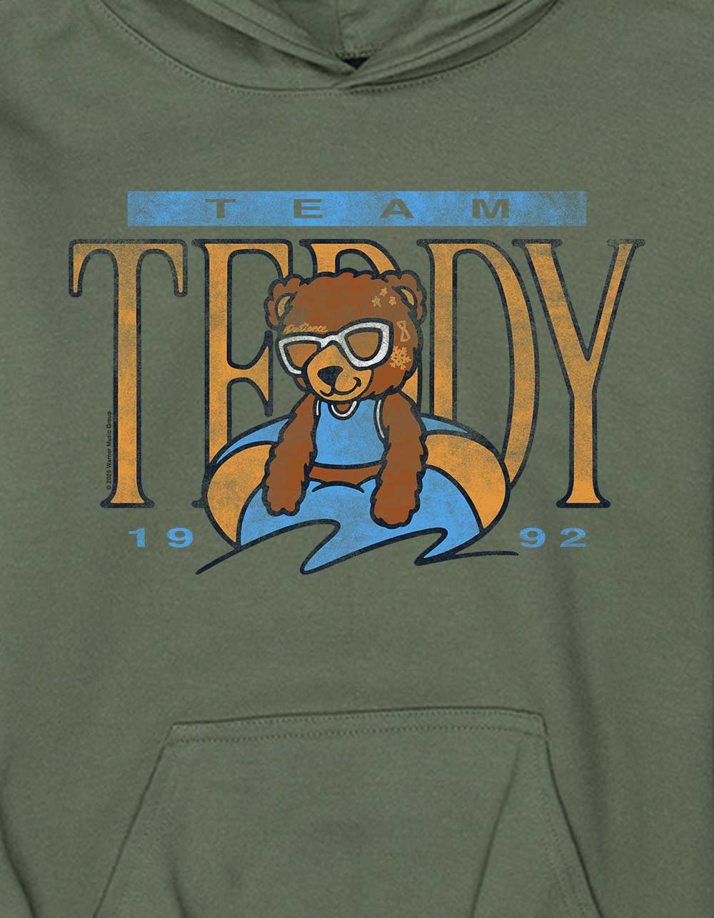 Teddy SWIMS Team Unisex Kids Hoodie - MILITARY
