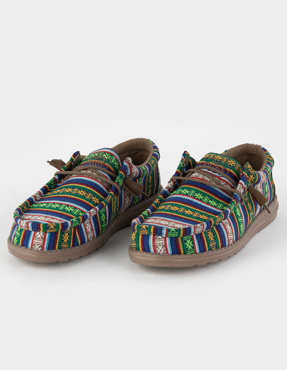 HEY DUDE Wally Serape Mens Shoes GREEN COMBO Tillys