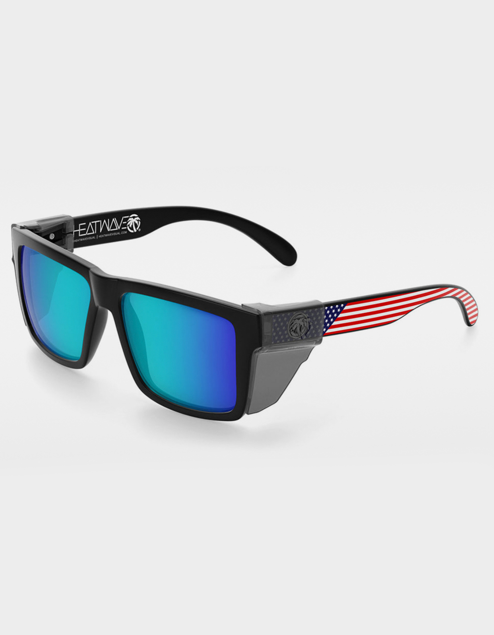 HEAT WAVE VISUAL Vise Z87 Stars And Stripes USA Sunglasses - RED/WHT/BLUE