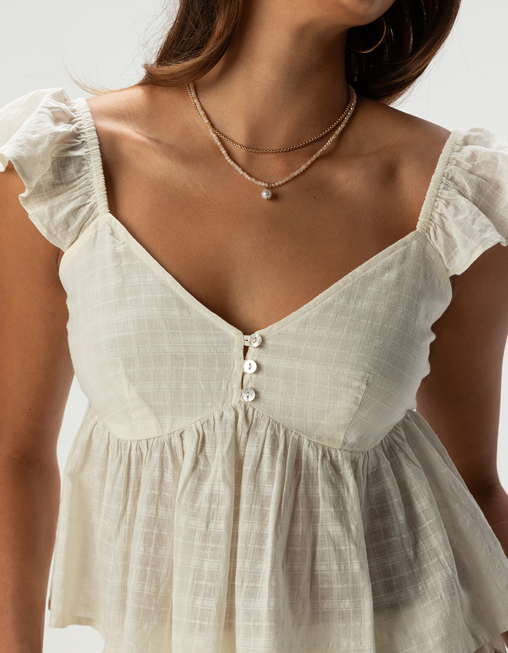 PATRONS OF PEACE Sully Womens Top - WHITE