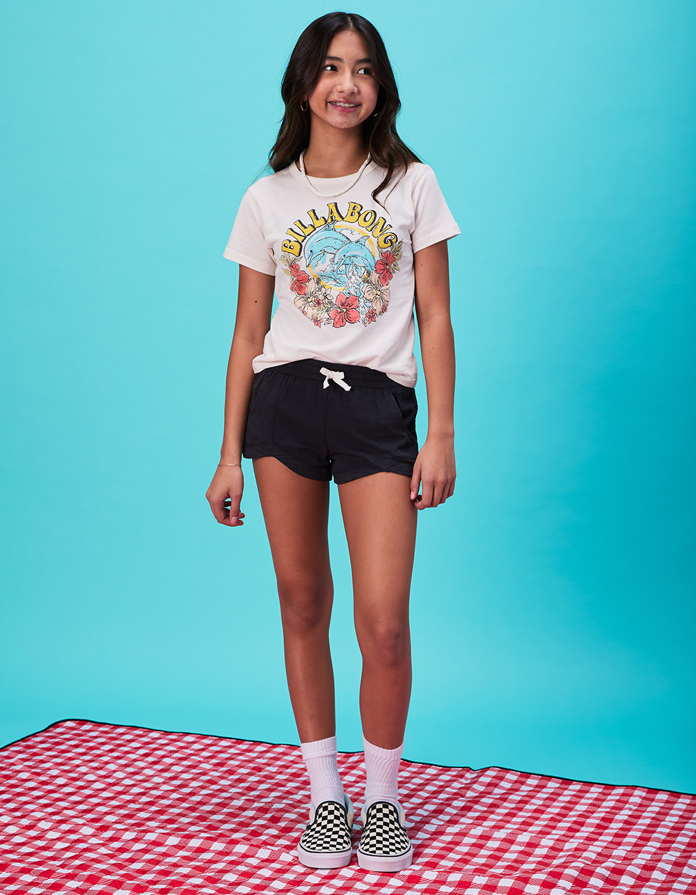 BILLABONG Dolphin Dance Girls Tee - WHITE