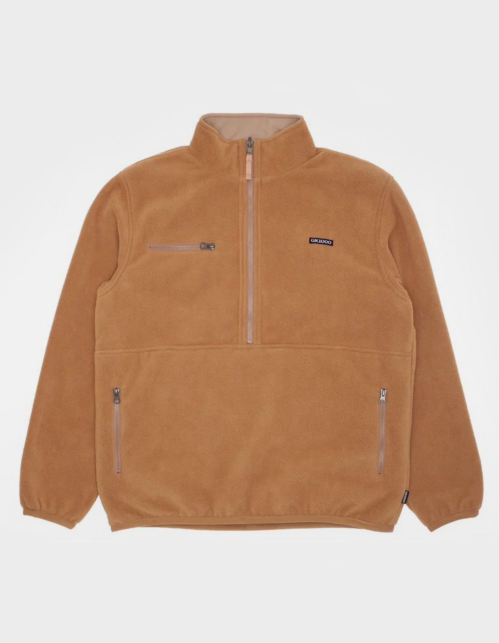 GX1000 Mens Reversible Polar Fleece Jacket - TAN