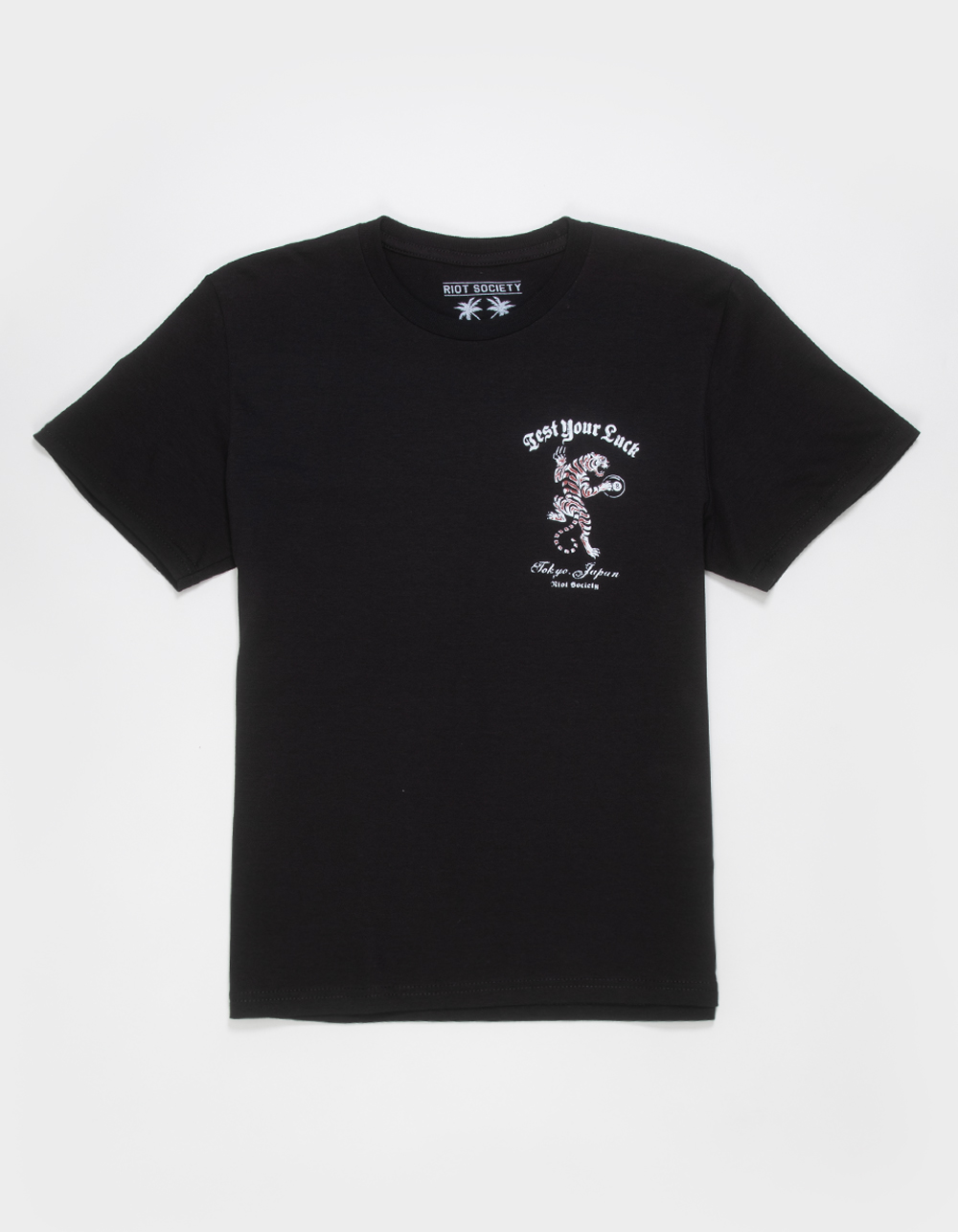 RIOT SOCIETY Test Your Luck Boys Tee - BLACK