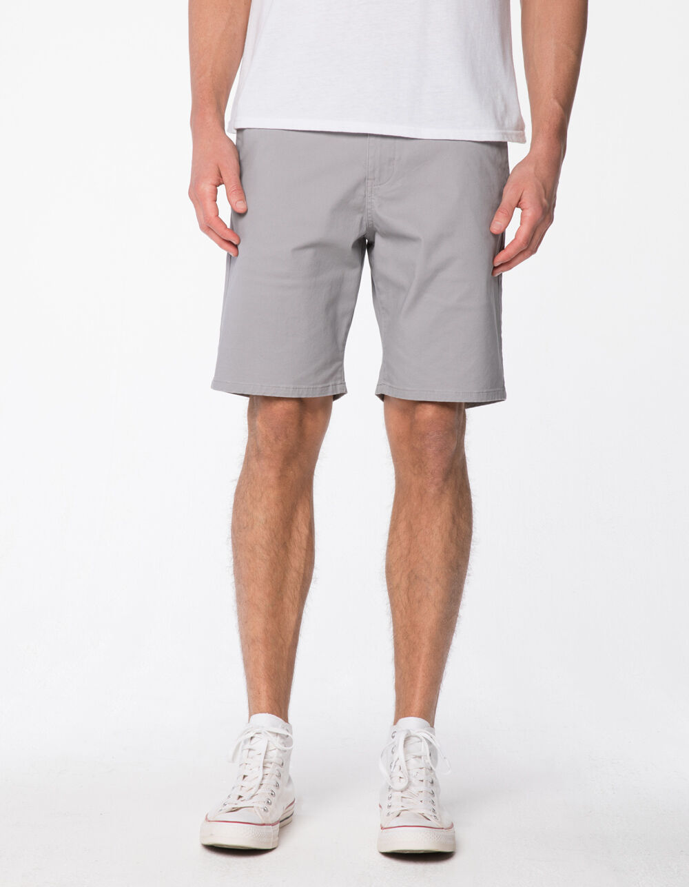 RSQ Mid Length Mens Gray Chino Shorts GRAY Tillys