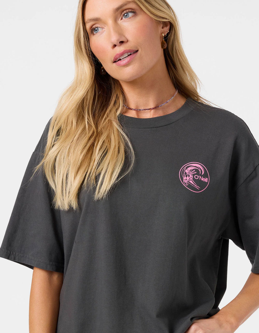 O'NEILL Forty First Womens Oversized Tee - BLACK