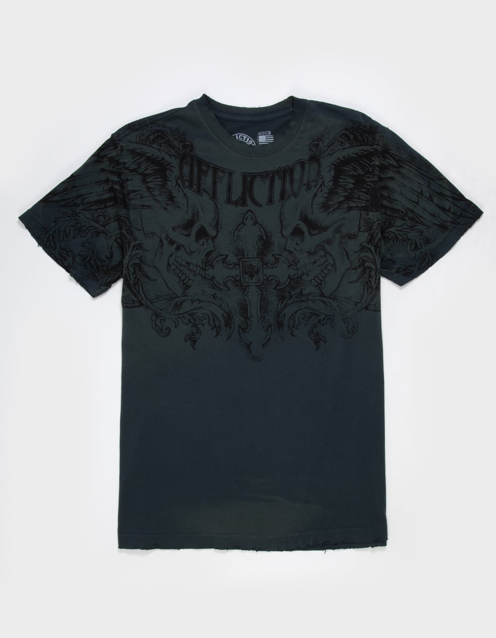 AFFLICTION Winged Mens Tee - GRAY
