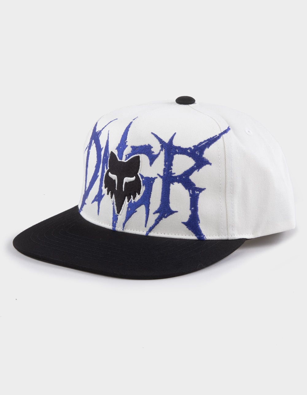 FOX DNGR Flat Brim Snapback Hat - BLACK COMBO
