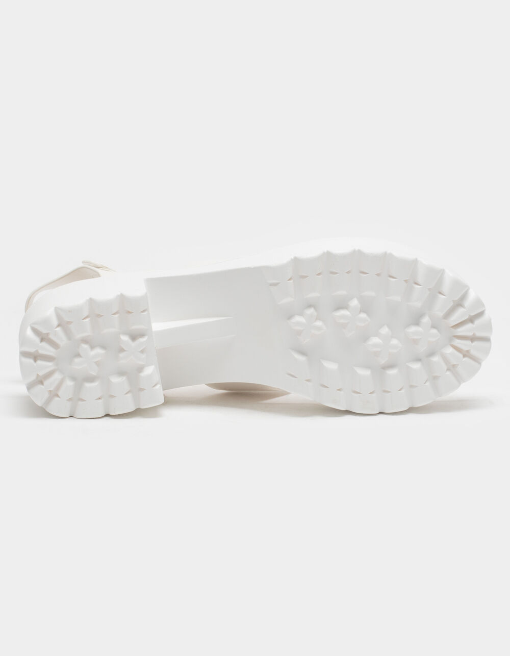 SODA Lug Sole Ankle Strap Womens White Platform Sandals - WHITE | Tillys
