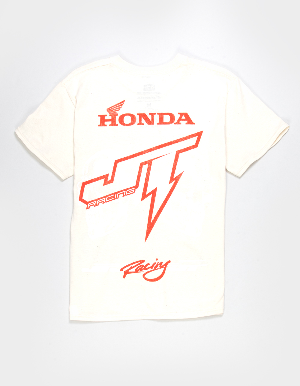 HONDA Double Skull Boys Tee - NATURAL