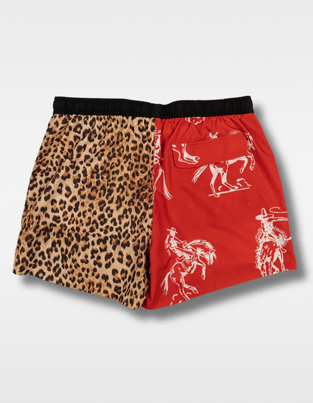 DUVIN Horsin Around Mens Swim Trunks - RED