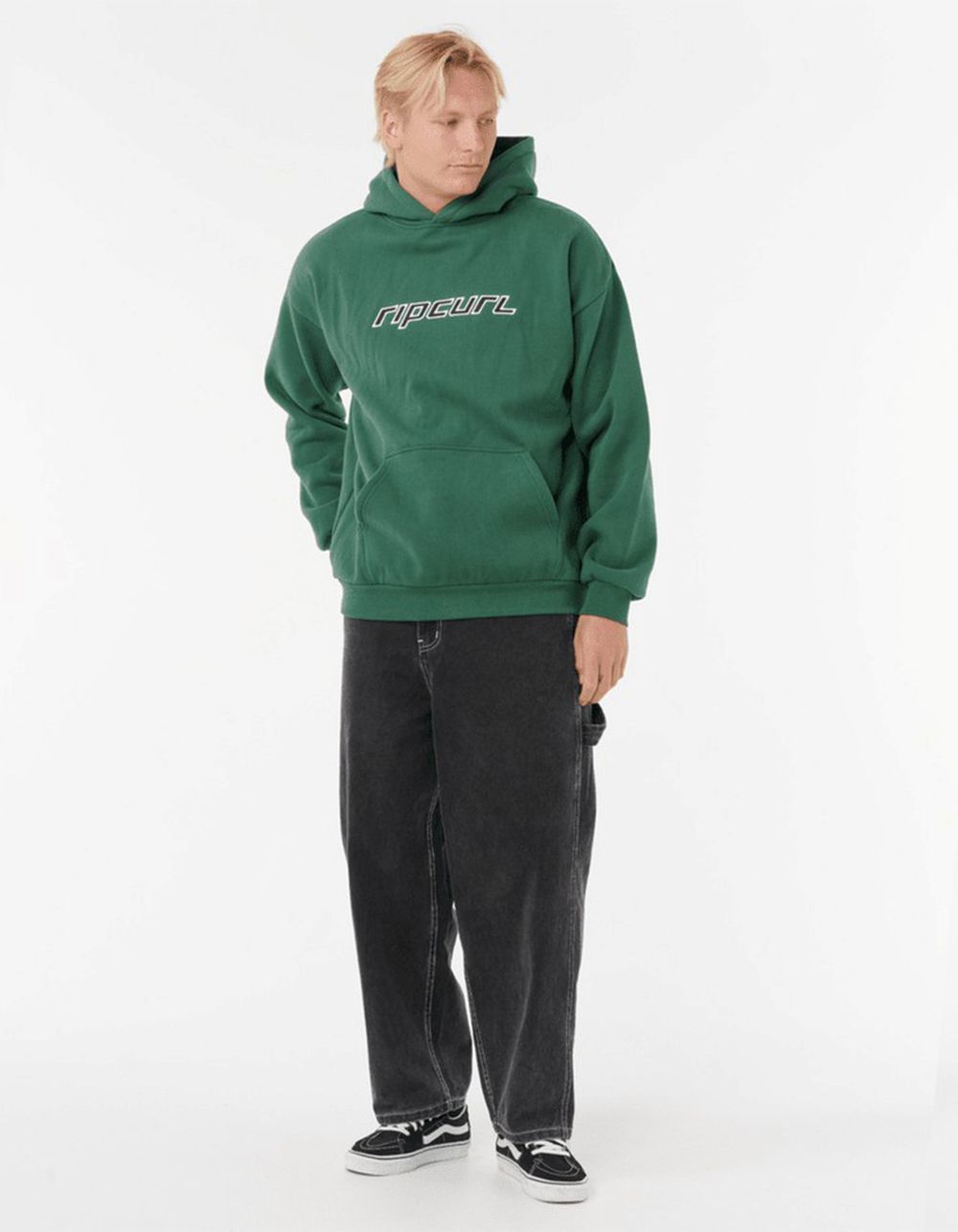 RIP CURL Nu Dose Mens Hoodie - DK GREEN