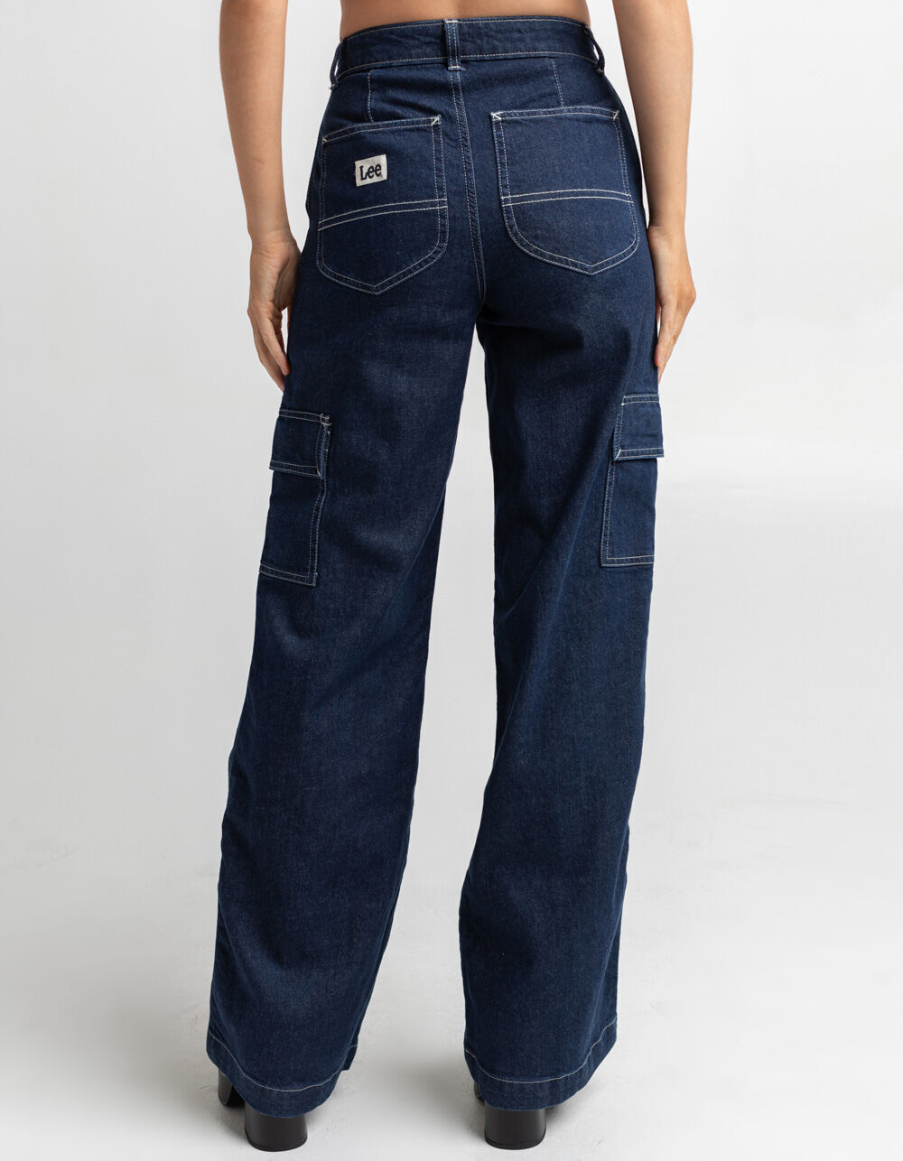 LEE Womens ALine Devotion Cargo Pants DARK INDIGO Tillys