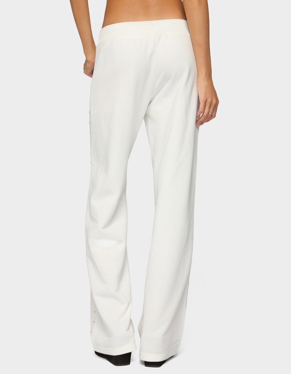 EDIKTED Enid Studded Sweatpants - WHITE