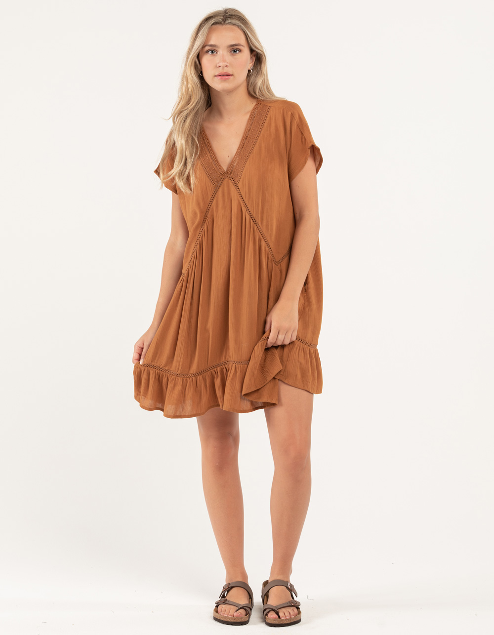 O'NEILL Hetty Dress LIGHT BROWN Tillys
