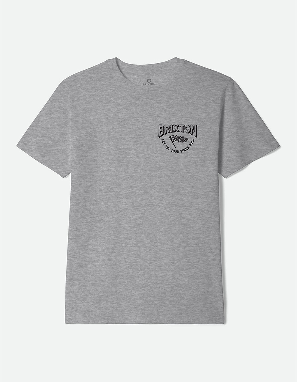 BRIXTON Garnet Mens Tee - HEATHER GRAY