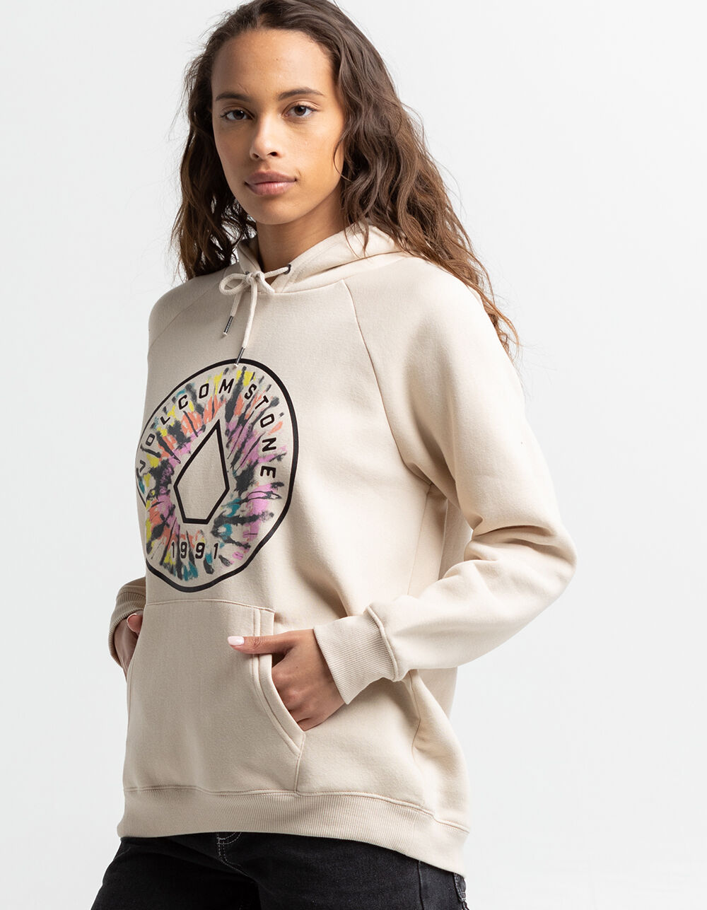 VOLCOM Truly Stoked Womens Oversized Hoodie - BONE | Tillys