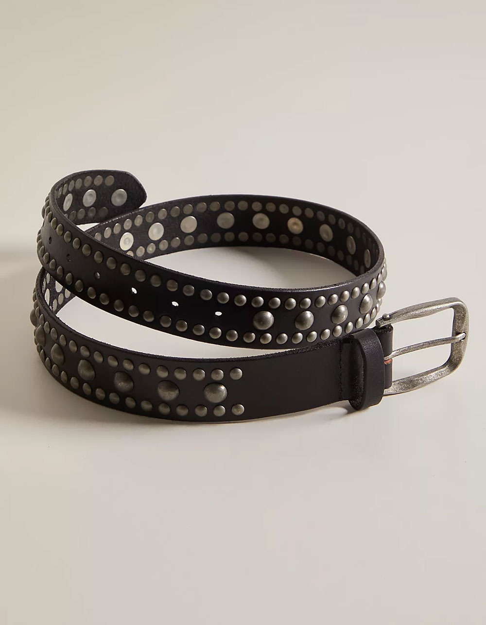 FREE PEOPLE Sola Stud Belt - BLACK