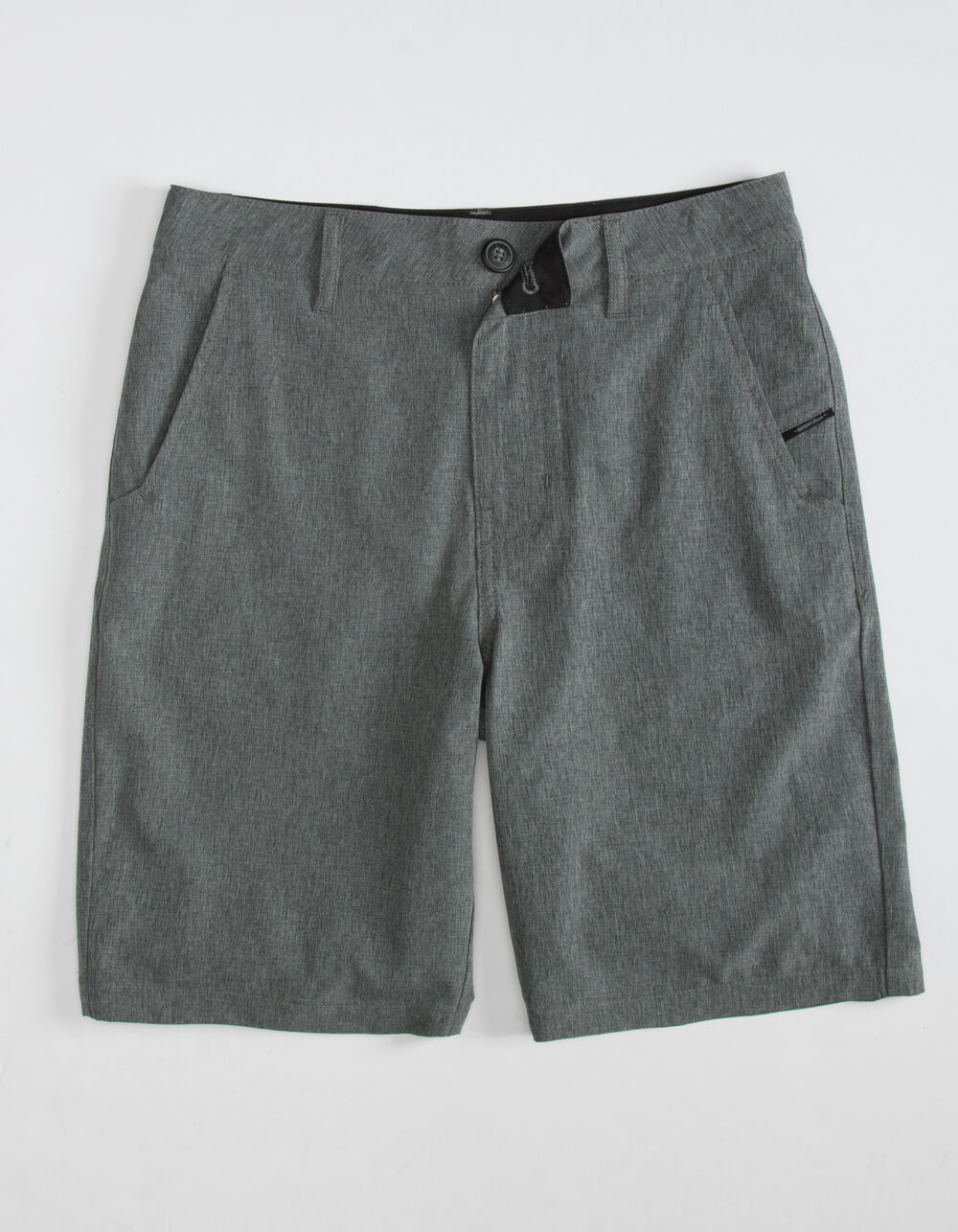 NITROUS BLACK Format Boys Charcoal Hybrid Shorts - CHARCOAL | Tillys