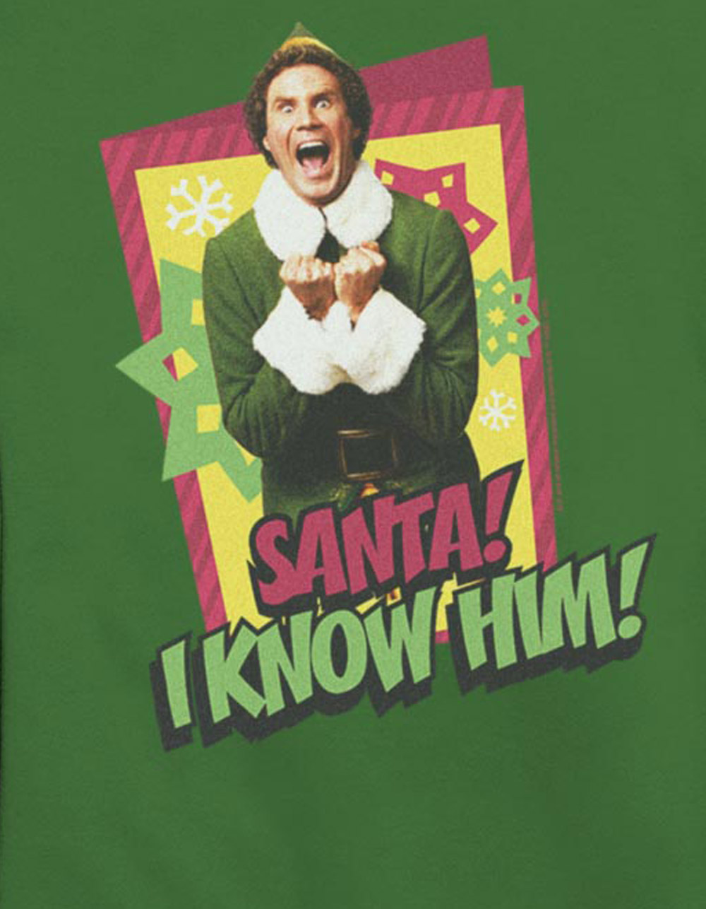 ELF Know Santa Unisex Crewneck Sweatshirt - KELLY