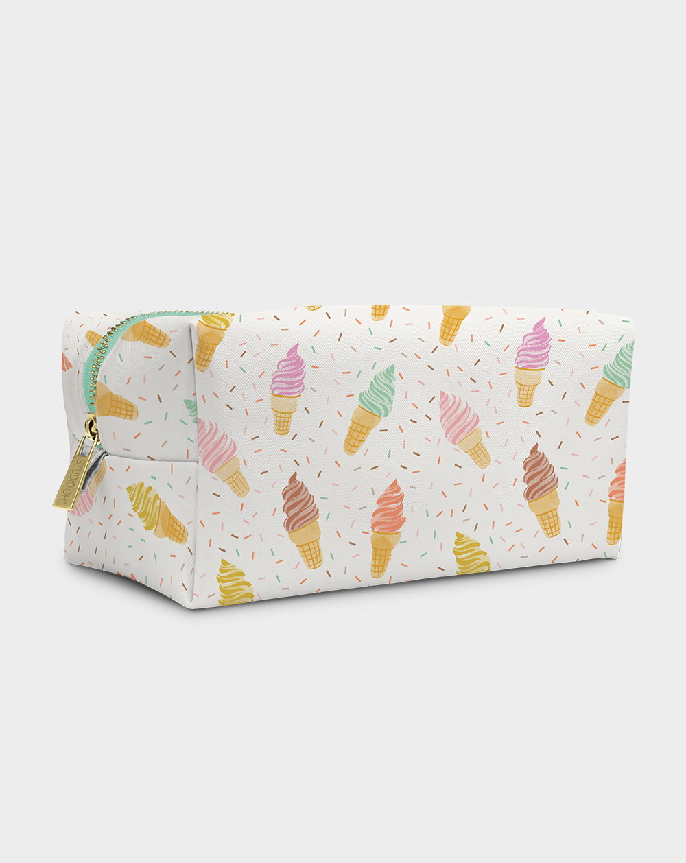 STUDIO OH! Cool & Creamy Cosmetic Loaf Pouch - WHITE