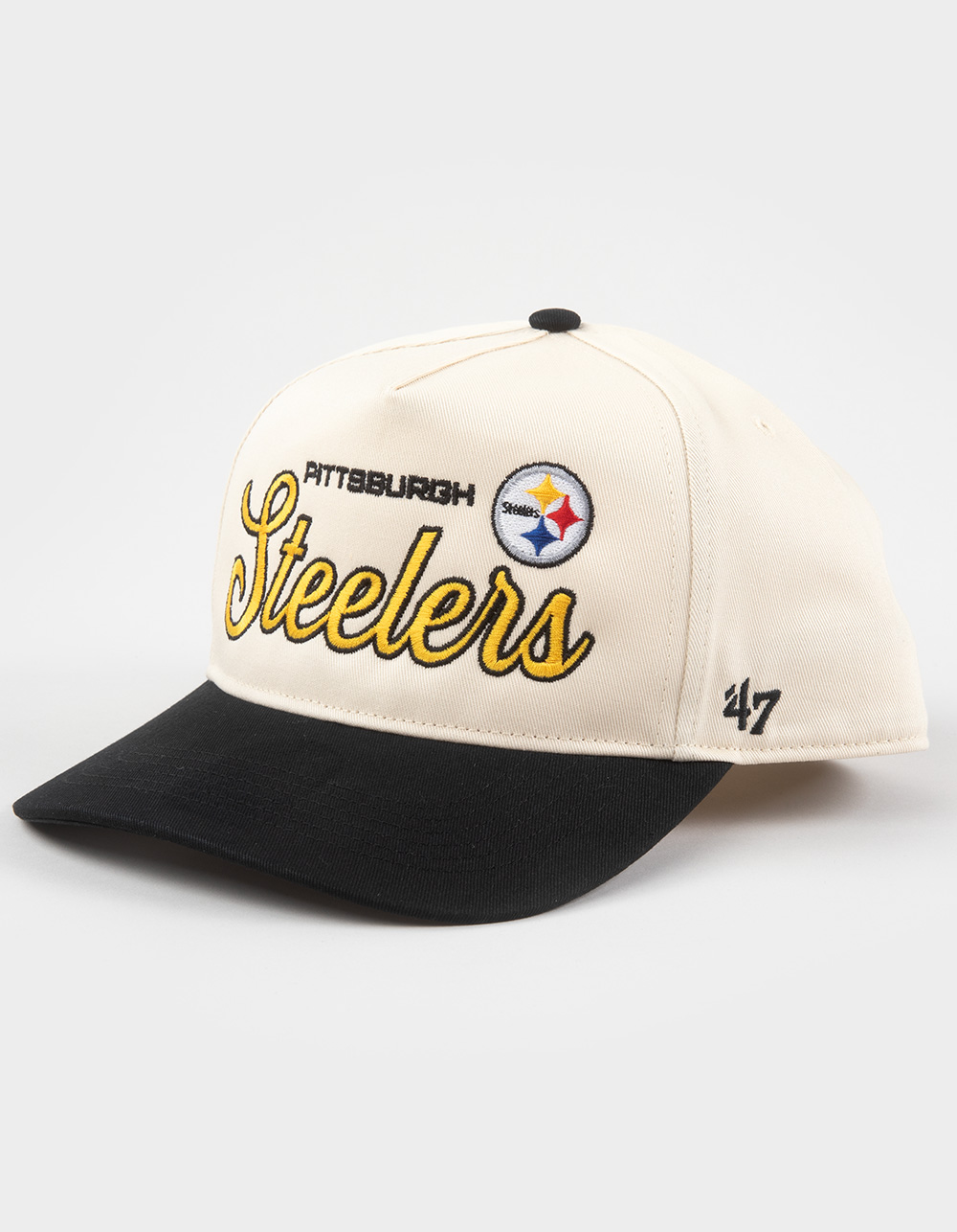 47 BRAND Pittsburgh Steelers Assemble '47 Hitch Snapback Hat - Cream Combo