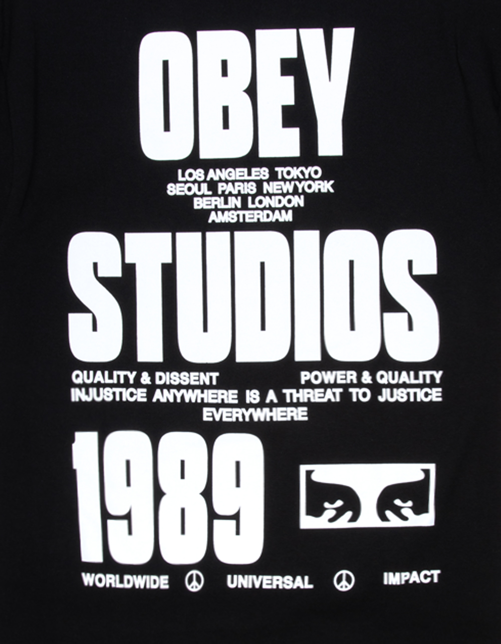 OBEY Stamped Mens Tee - BLACK