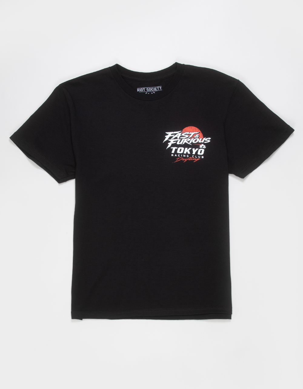 RIOT SOCIETY Fast & Furious Tokyo Racing Club Boys Tee - BLACK