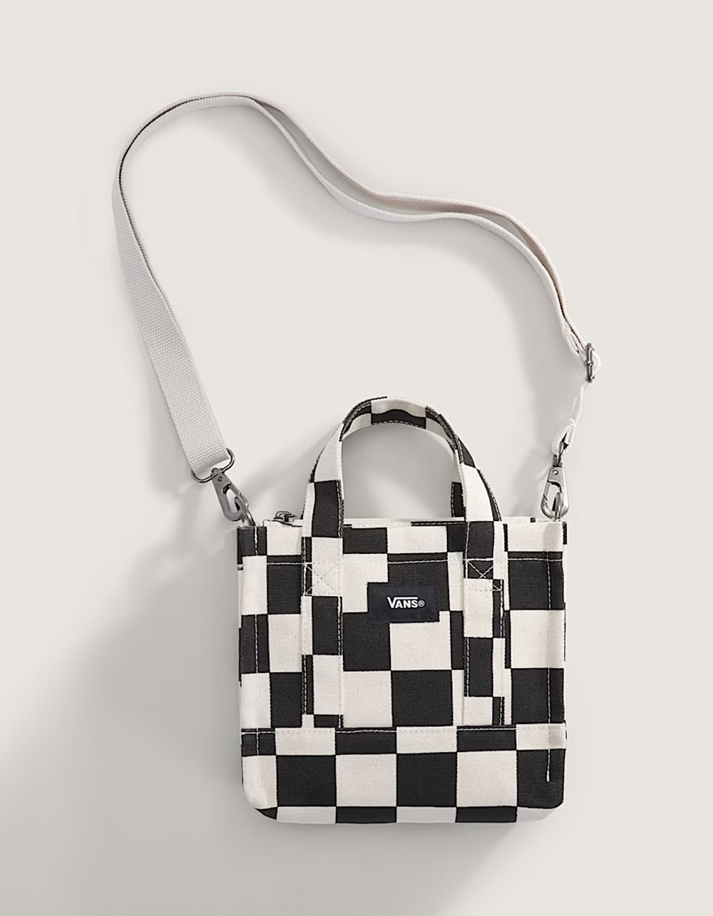 VANS Lil Pergs Checkerboard Tote Bag - Cream Combo