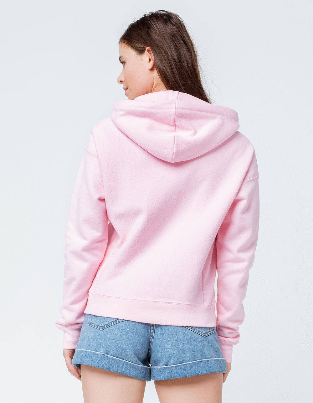 CHAMPION Reverse Weave Pink Womens Hoodie image number 2