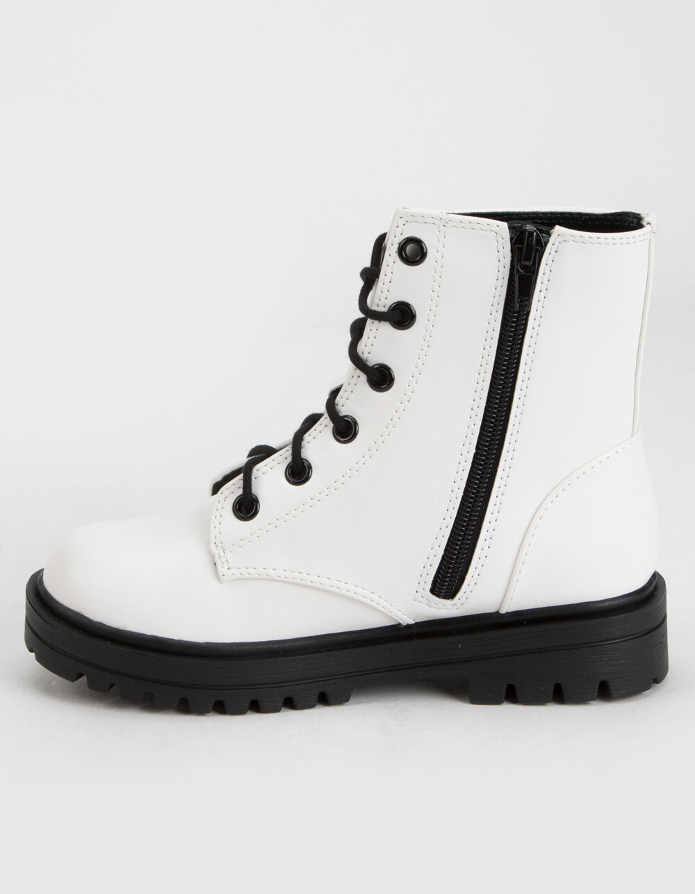 SODA Lace Up Girls Combat Boots - WHITE | Tillys