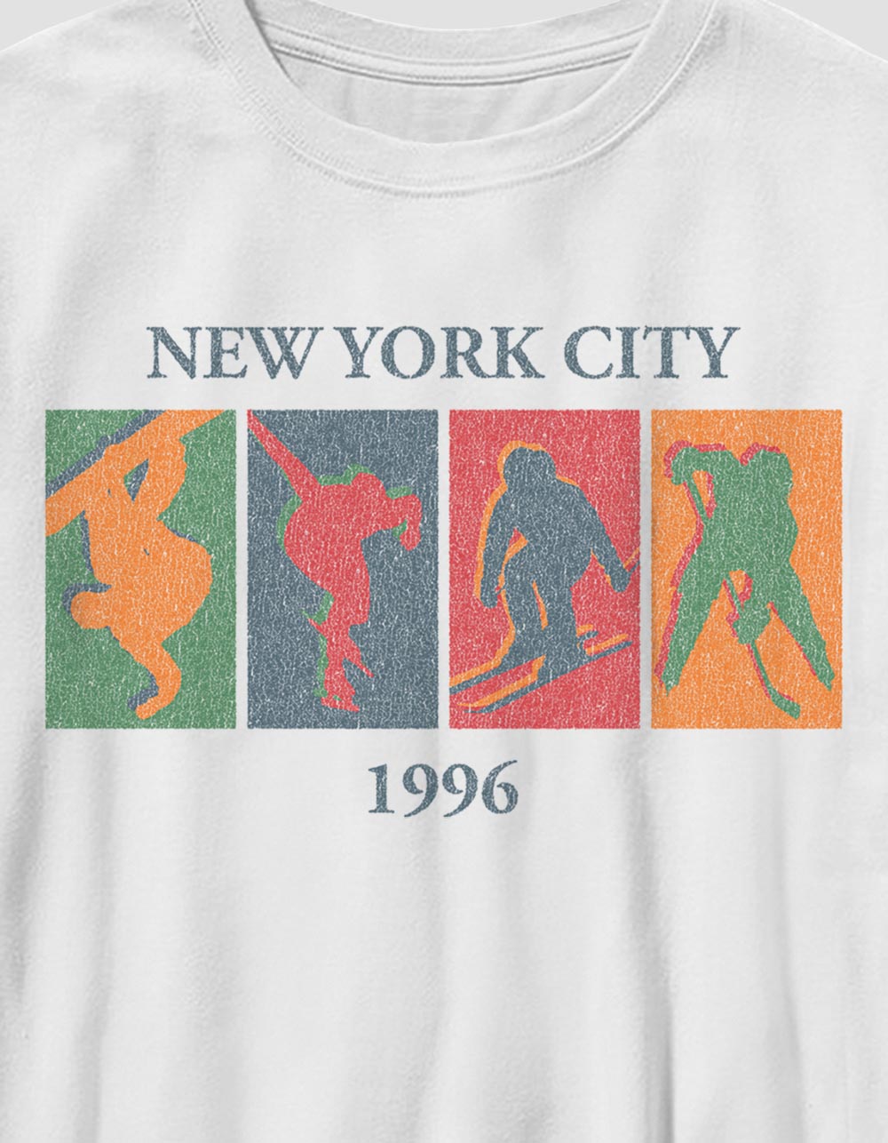 NEW YORK Winter Sports Boys Tee - WHITE