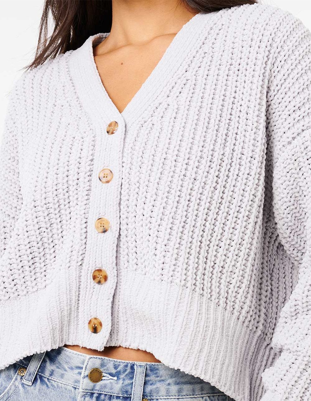 RIP CURL Neon Isles Womens Cardigan - GRAY