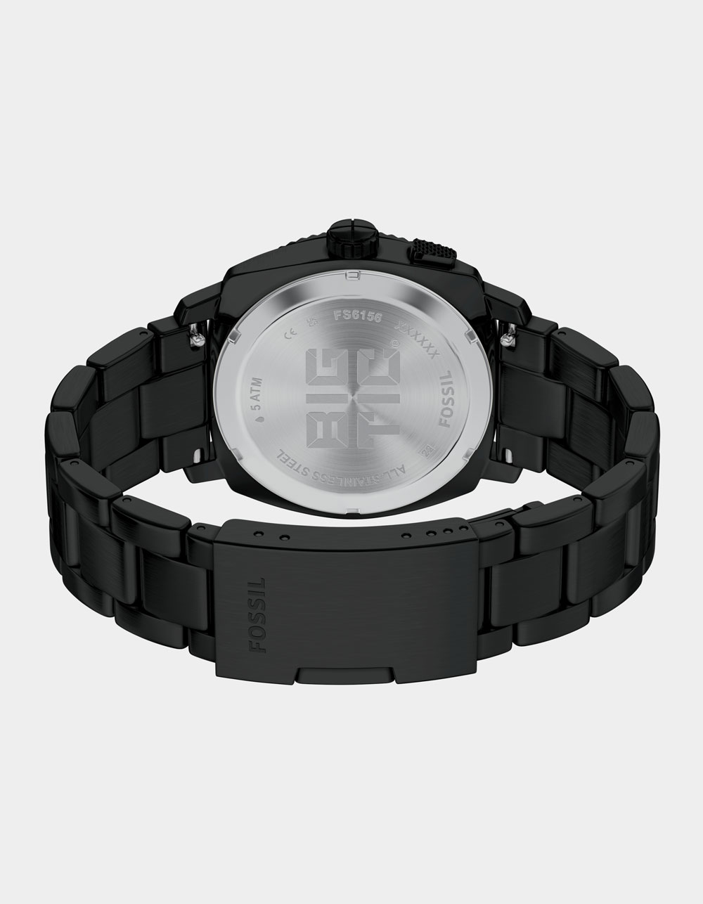 FOSSIL Machine Big Tic Black Stainless Steel Watch - BLACK