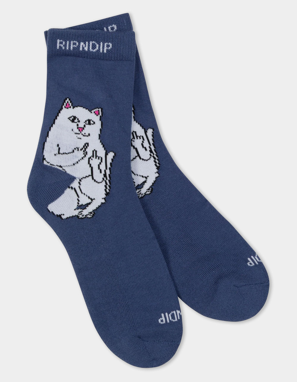 RIP N DIP Lord Nermal Mens Mid Crew Socks - BLUE COMBO
