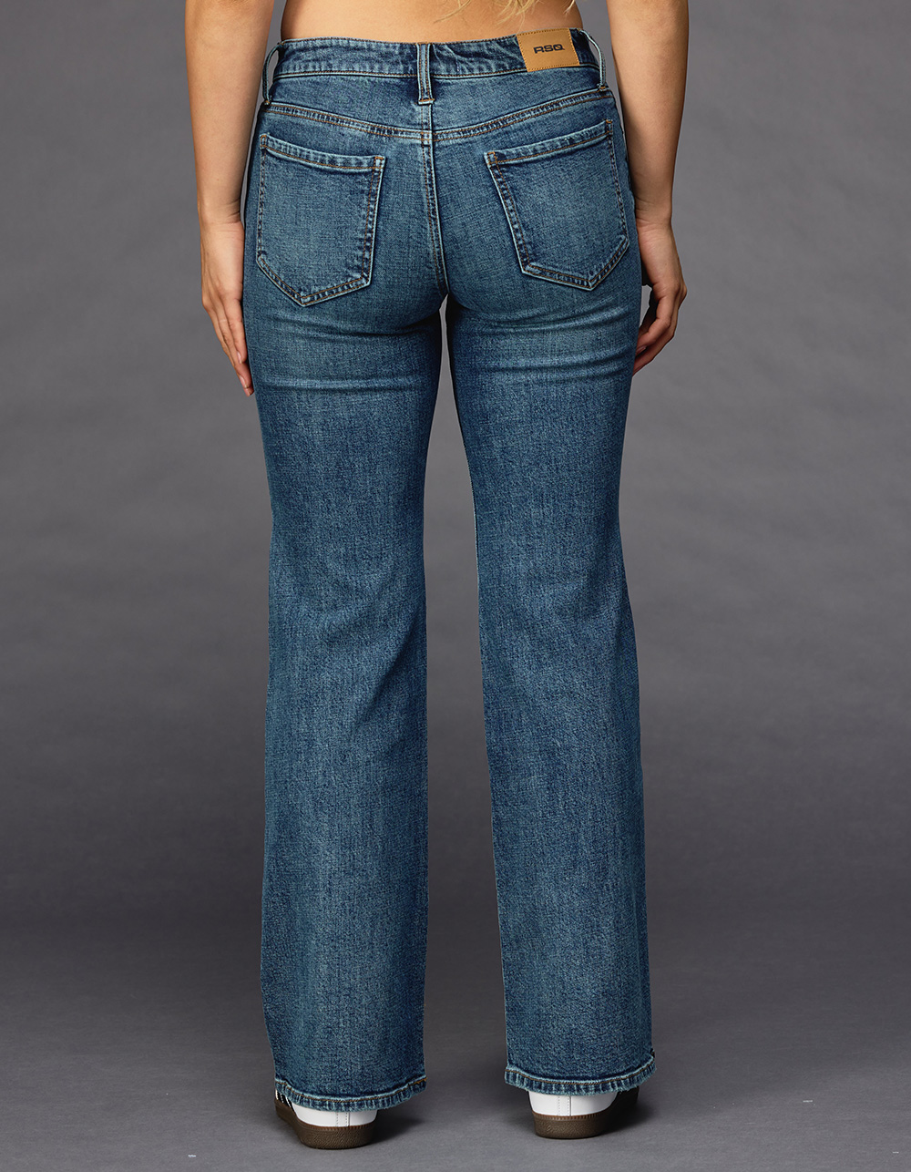 RSQ Womens Low Rise Flare Jeans MEDIUM WASH Tillys