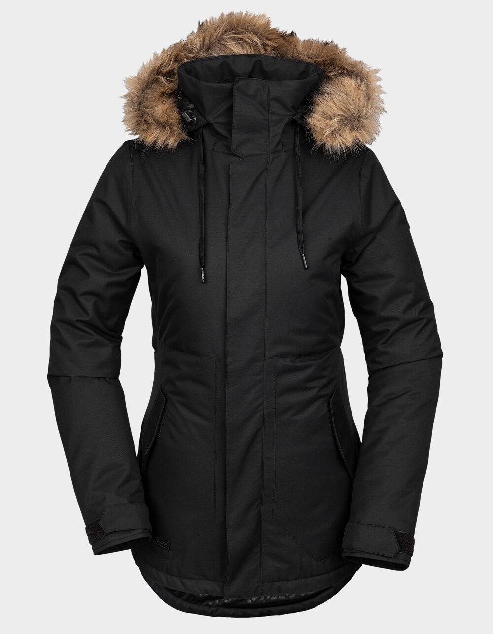 Fawn Womens Insulated Snow Jacket BLACK Tillys
