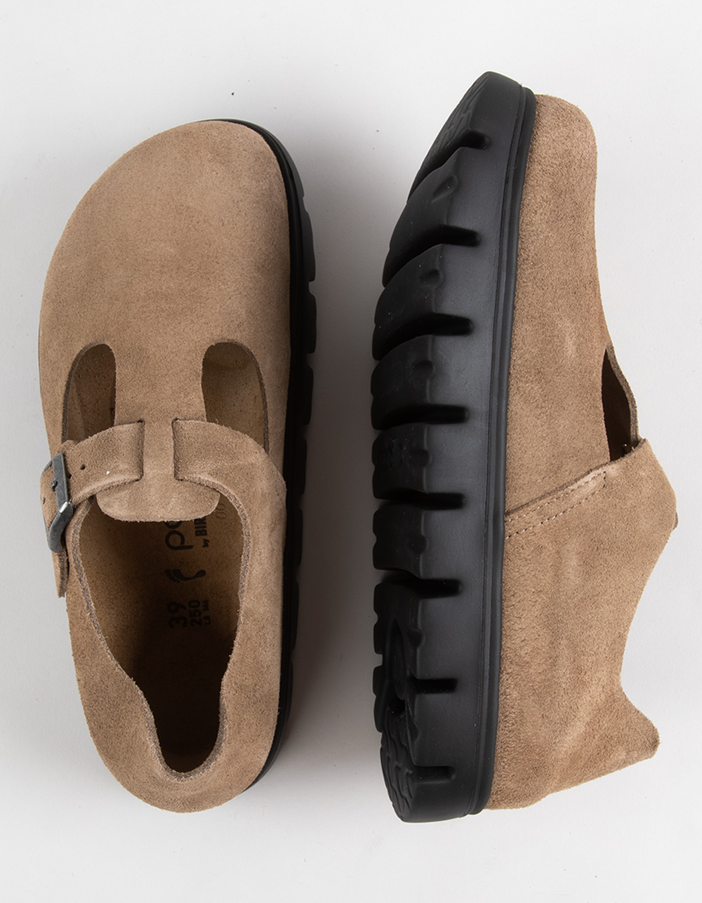 BIRKENSTOCK Papillio Paris Womens Chunky Mary Jane Shoes - TAUPE