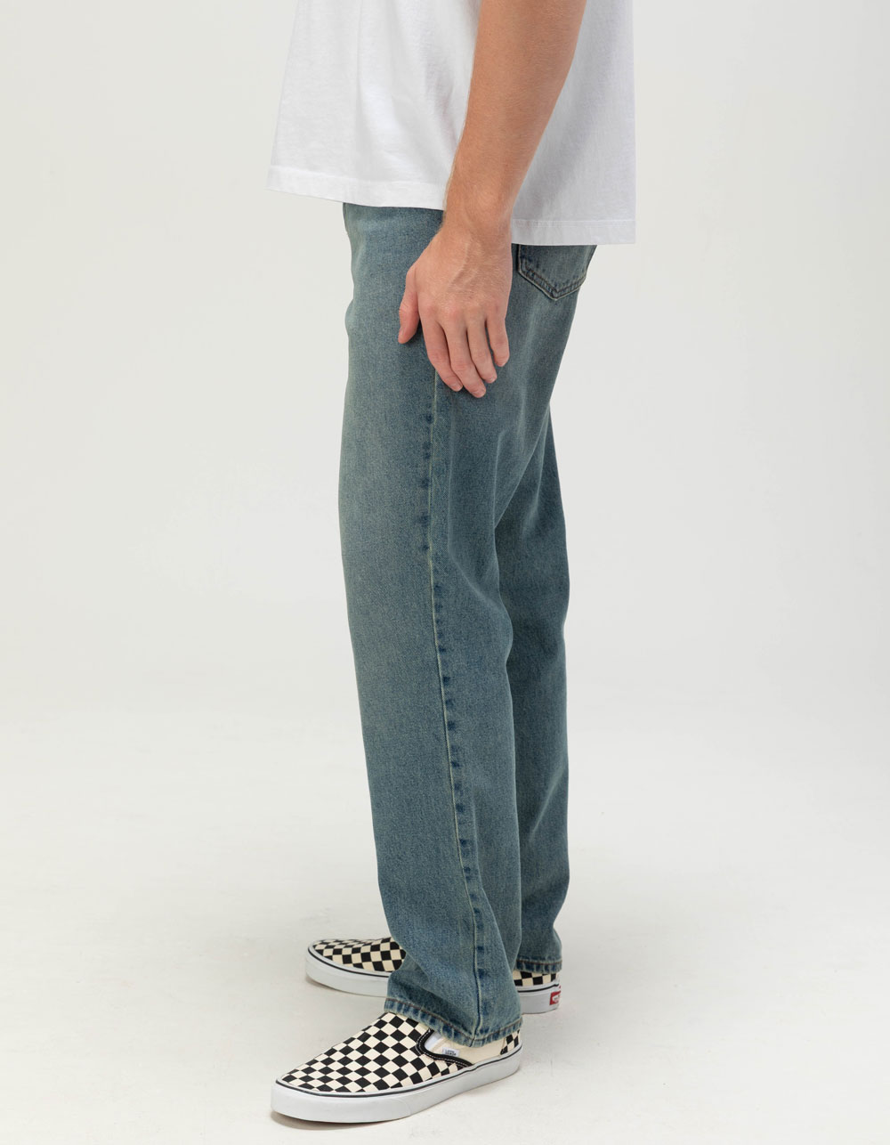 RSQ Mens Slim Straight Jeans - MEDIUM INDIGO