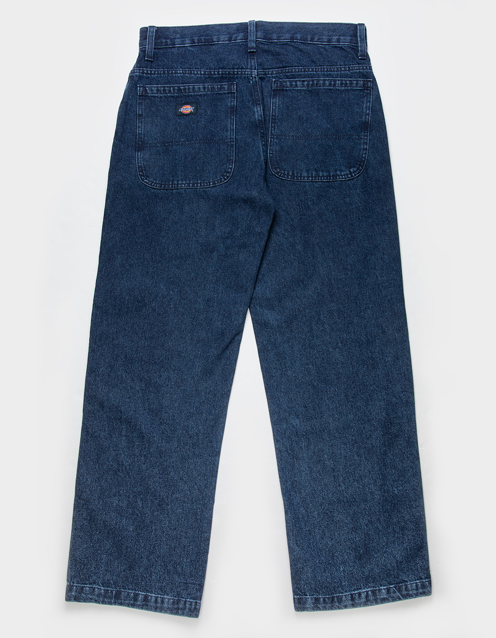 DICKIES Double Knee Loose Fit Mens Jeans - MEDIUM INDIGO